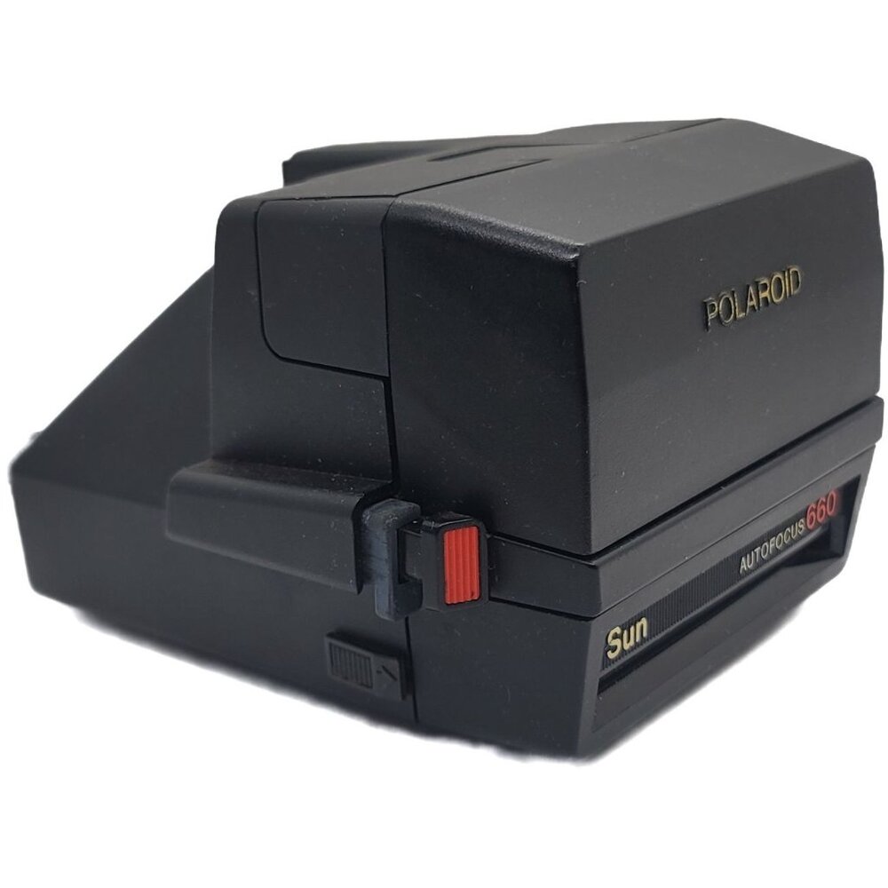 Polaroid 600 Land Camera SunLP Autofocus 660 & Strap Vintage Instant Photo Film - Picture 2 of 8
